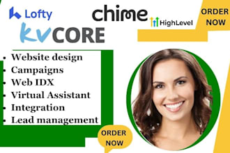 real estate kvcore campaign lofty website chime CRM automatiom web idx kv core