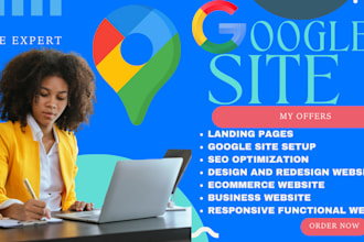 do business website using google site seo service analytics search landing page