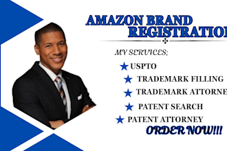 be uspto patent attorney and trademark registration, amazon brand registry, llc