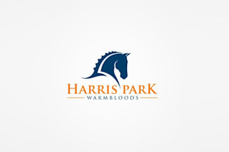 design original professional sports horse breeder logo