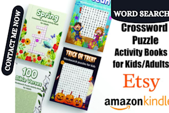 create sudoku word search maze and crossword activity puzzle book for kdp amazon