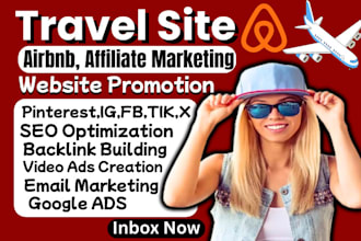 travel site promotion, hotel bookings, airbnb listing SEO