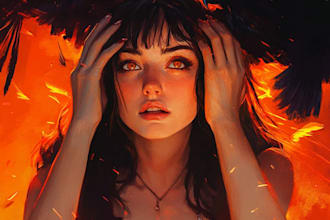 create fan art illustrations in a realistic style
