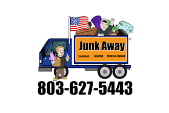 design high quality attend junk removal logo