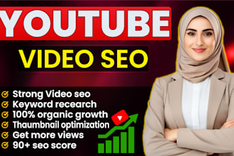 manage your youtube channel, SEO optimize for top ranking