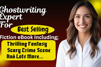 ghostwrite fiction thriller story fantasy horror crime scene ghost book writer