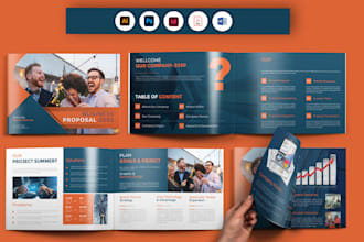 design company profile, brochure, business proposal, booklet, annual report