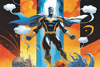 raw your comic art, comic book, illustrations, comic pages