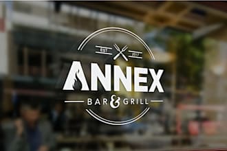 create a awesome modern bar, nightclub logo and any graphics design
