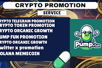 do crypto telegram marketing pump fun twitter promotion for super organic growth