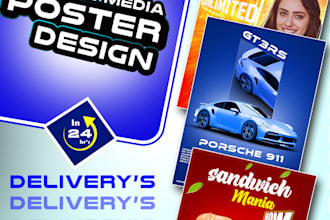 do social media poster design for businesses