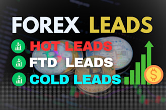generate HQ fresh and verified forex crypto leads