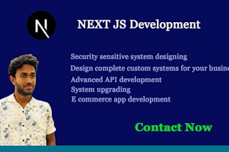 develop web applications in next js