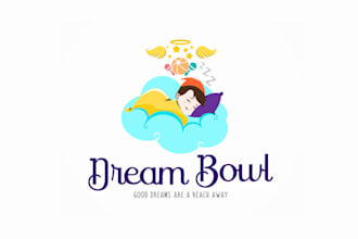 design essential children think of good dreams logo