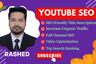 expert in youtube video SEO channel title keyword research cards tags