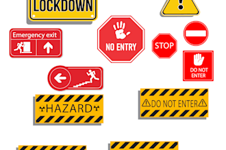 design safety boards, caution signs, and hazard posters