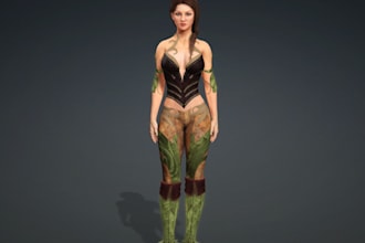 turn human photo to 3d model, metahuman character,3d nsfw model,ue5 warrior rig