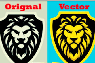 redraw logo to vector, convert image to vector, vectorize image, vector tracing
