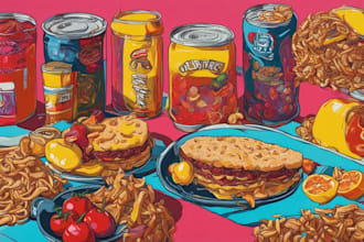 create food pop art of your food