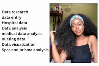 perform medical research, data analysis using spss, stata and prisma