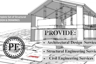 stamp design architectural drawing floor plan licensed architect city permit