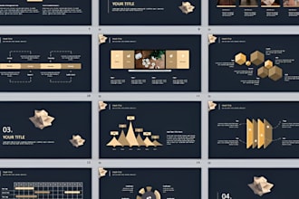 design professional pitch deck, powerpoint presentation, google slides,template