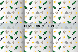 design seamless repeat vector textile and floral pattern
