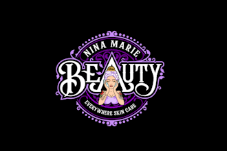 do beauty spa skin care rest room esthetics logo design