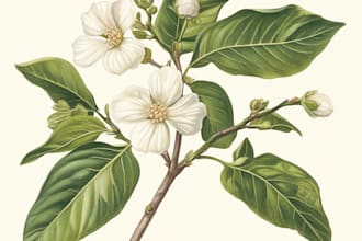 make watercolor botanical illustration of flowers, plants