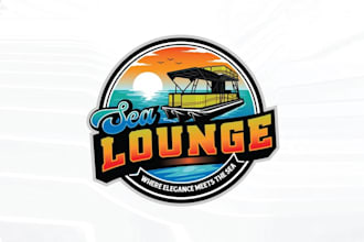 do travel sea beach adventure outdoor logo design