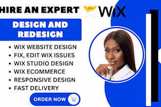 help redesign, edit wix website, update, fix wix studio website wix online store