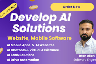 develop ai website and ai software
