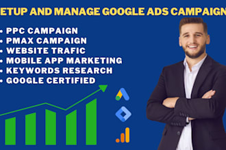 professional google ads PPC campaign setup and optimization
