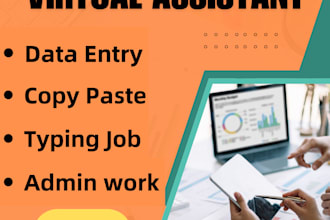 be your virtual assistant for data entry, copy paste and convert PDF to excel