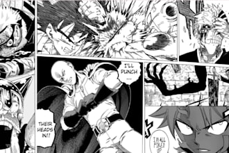 draw anime manga, nsfw comic pages, custom manga illustrations