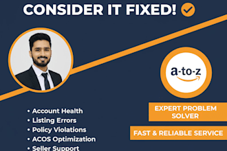 fix all amazon account issues and errors