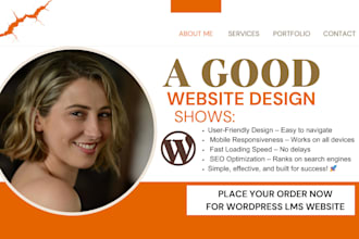 create wordpress tutorlms learndash elearning website wp lms course website