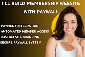 design paywall membership website for online educators digital entrepreneus