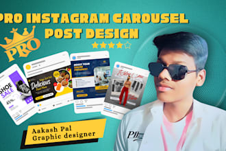 design engaging instagram carousel post templates