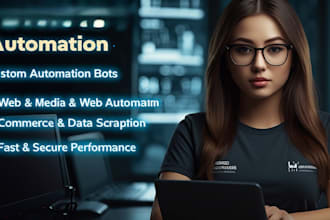 create a custom bot for automation bots like youtube, amazon, instagram,websites