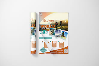 design a unique and creative flyer to promote your brand