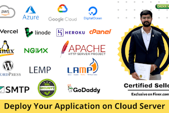 deploy your websites on AWS, azure cloud, digital ocean and gcp