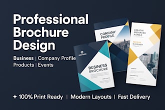 design professional and eye catching brochures