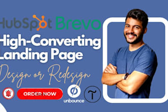 create gohighlevel landing page, hubspot, tilda, unbounce, leadpages, brevo, wix