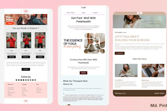 design custom klaviyo or mailchimp email newsletter  templates in 6 hours