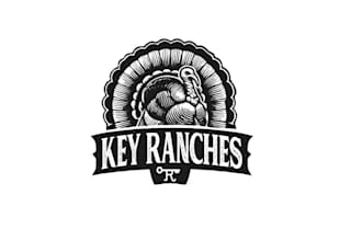 design old florida ranch turkey hunting logo