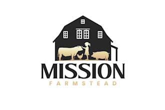 design pasture raised meat farm logo