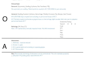 create soap and nursing notes