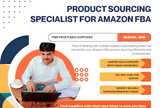 get product sourcing specialist for amazon fba find profitable suppliers