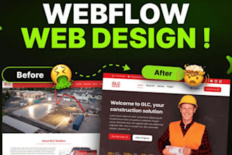 build webflow website figma to webflow design develop animated webflow website